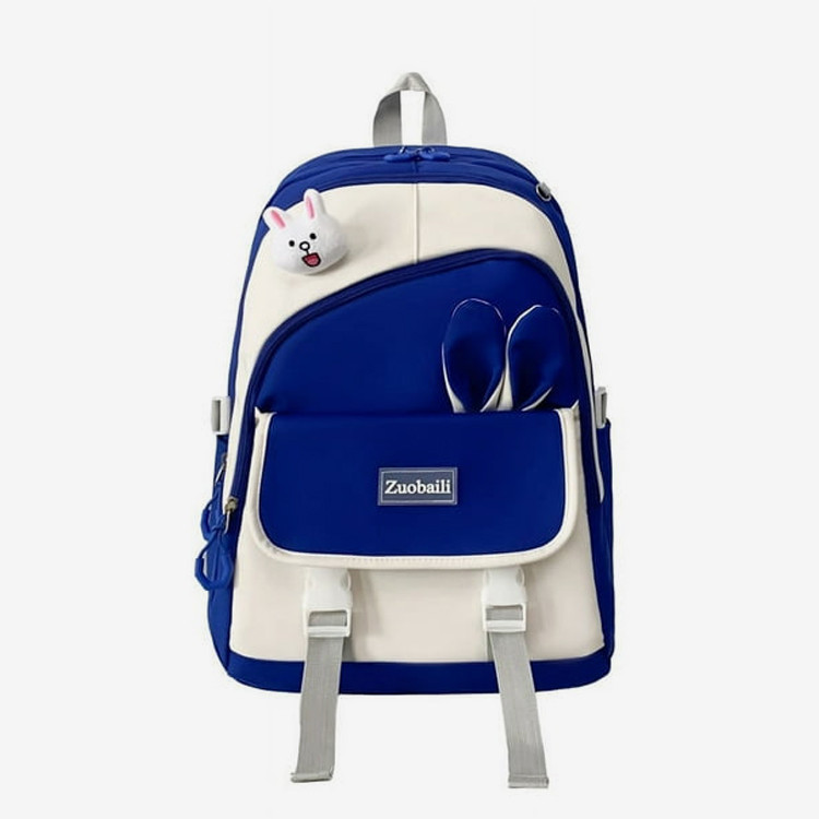 Cute Blue Rabbit Ear Backpack for Girls