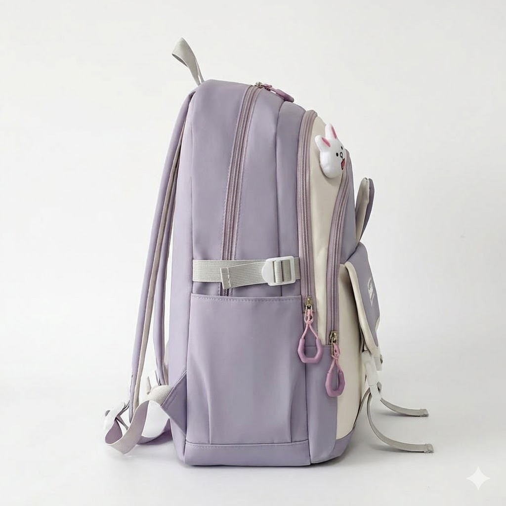 Cute Rabbit Ear Backpack for Girls