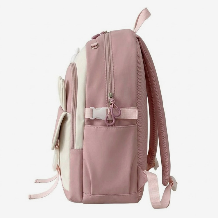 Cute Pink Rabbit Ear Backpack for Girls
