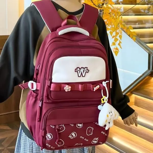WALSON 30L Korean Laptop Backpack for Men  Women  Fits 17-Inch Laptop  Lightweight Water-Resistant Backpack for School College Office  Travel