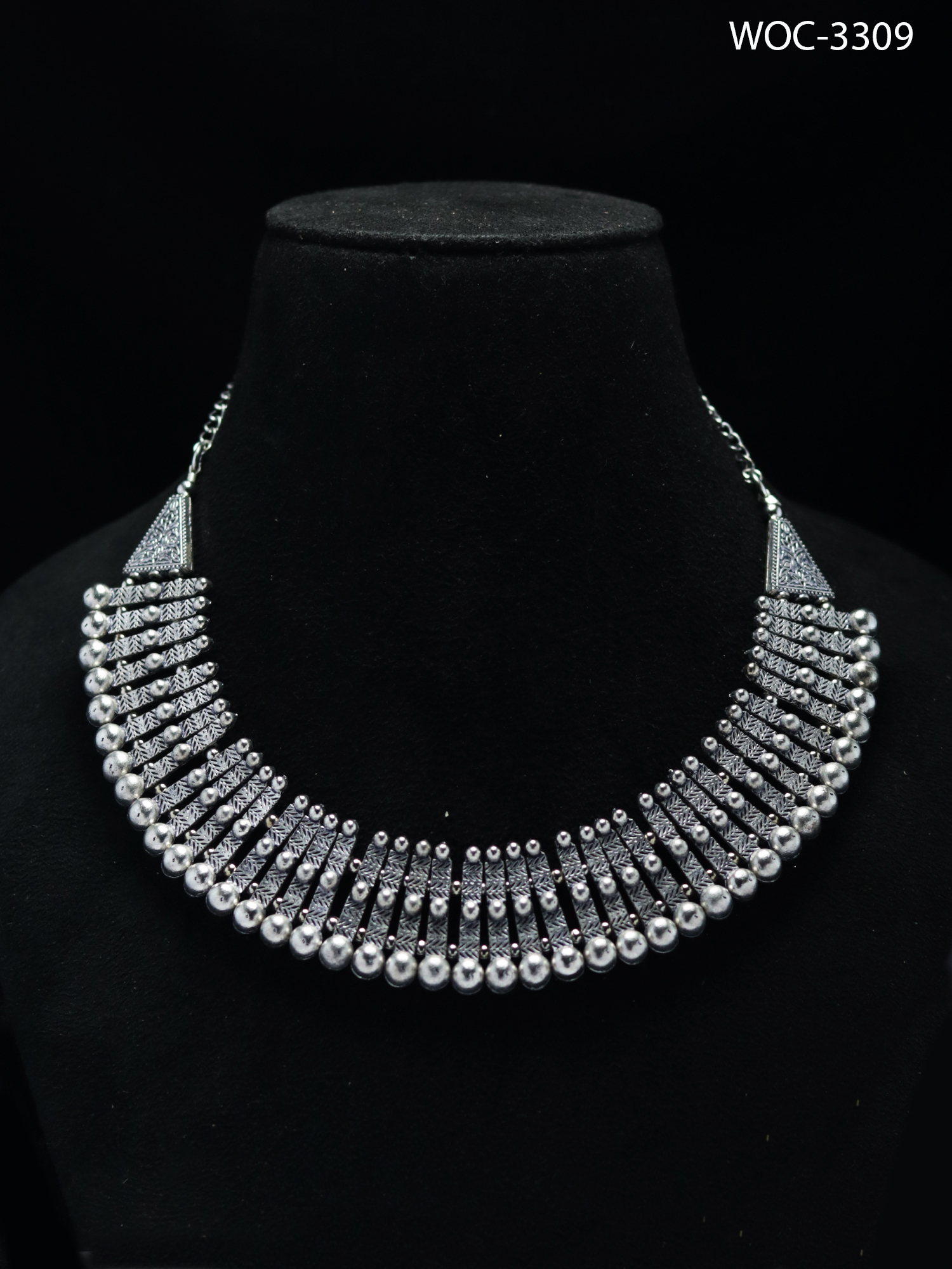 Oxidised heavy necklace Outlet