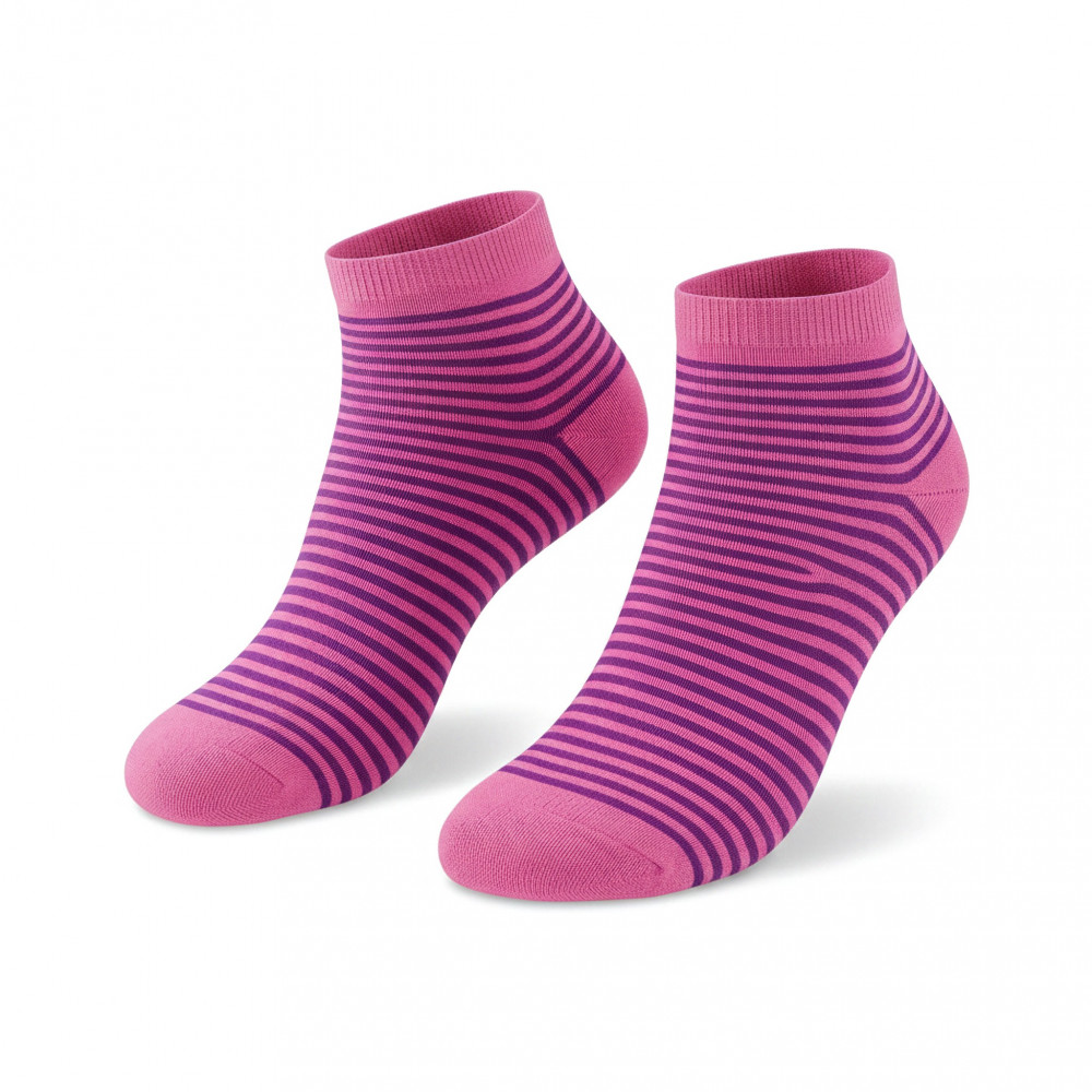 Image of Merino Wool Blend Ankle Socks- Dark Pink