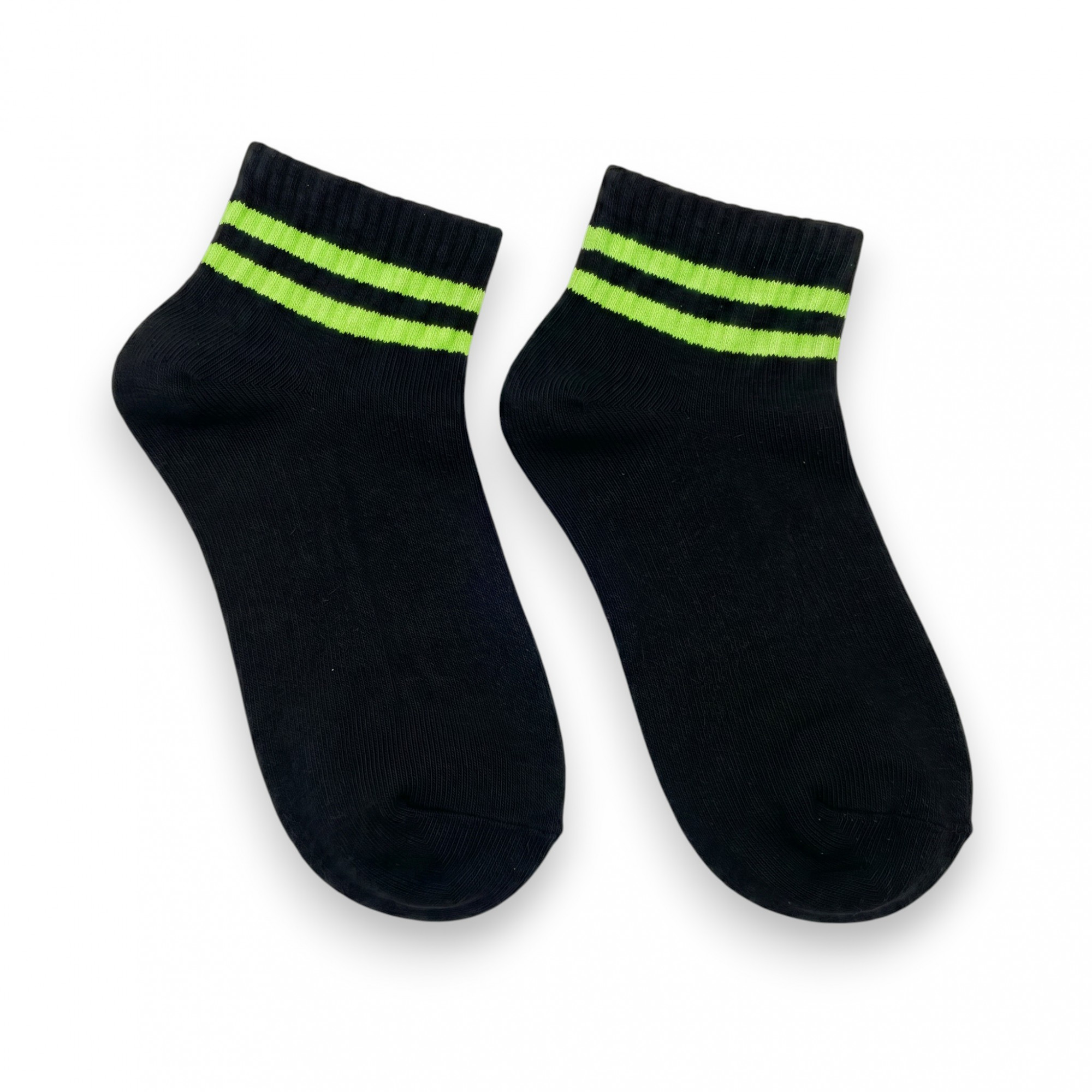 Merino Wool Blend Ankle Socks- Black