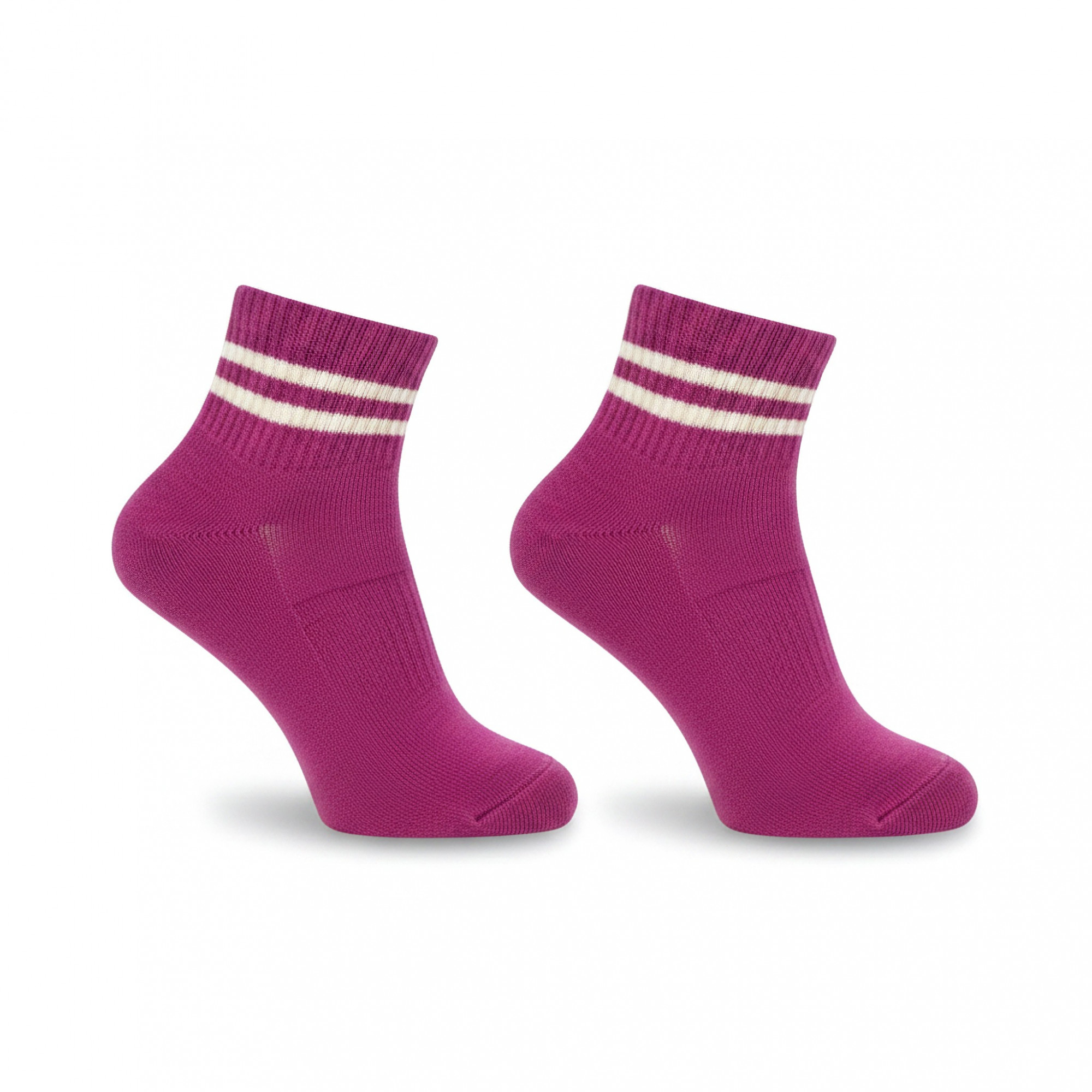 Merino Wool Blend Ankle Socks- Pink