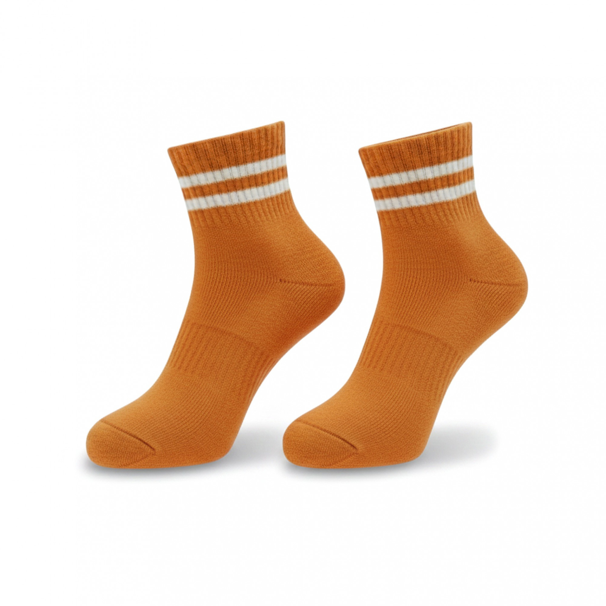 Merino Wool Blend Ankle Socks-Orange