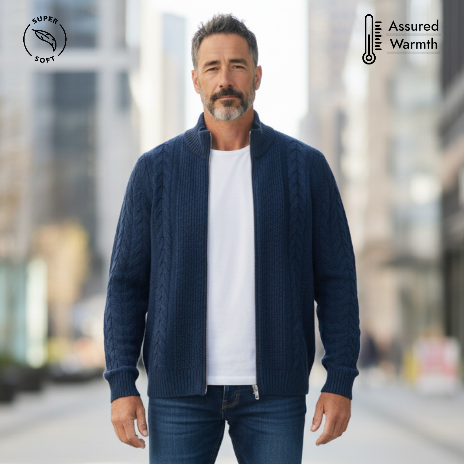 Men Full ZIp Sweater
