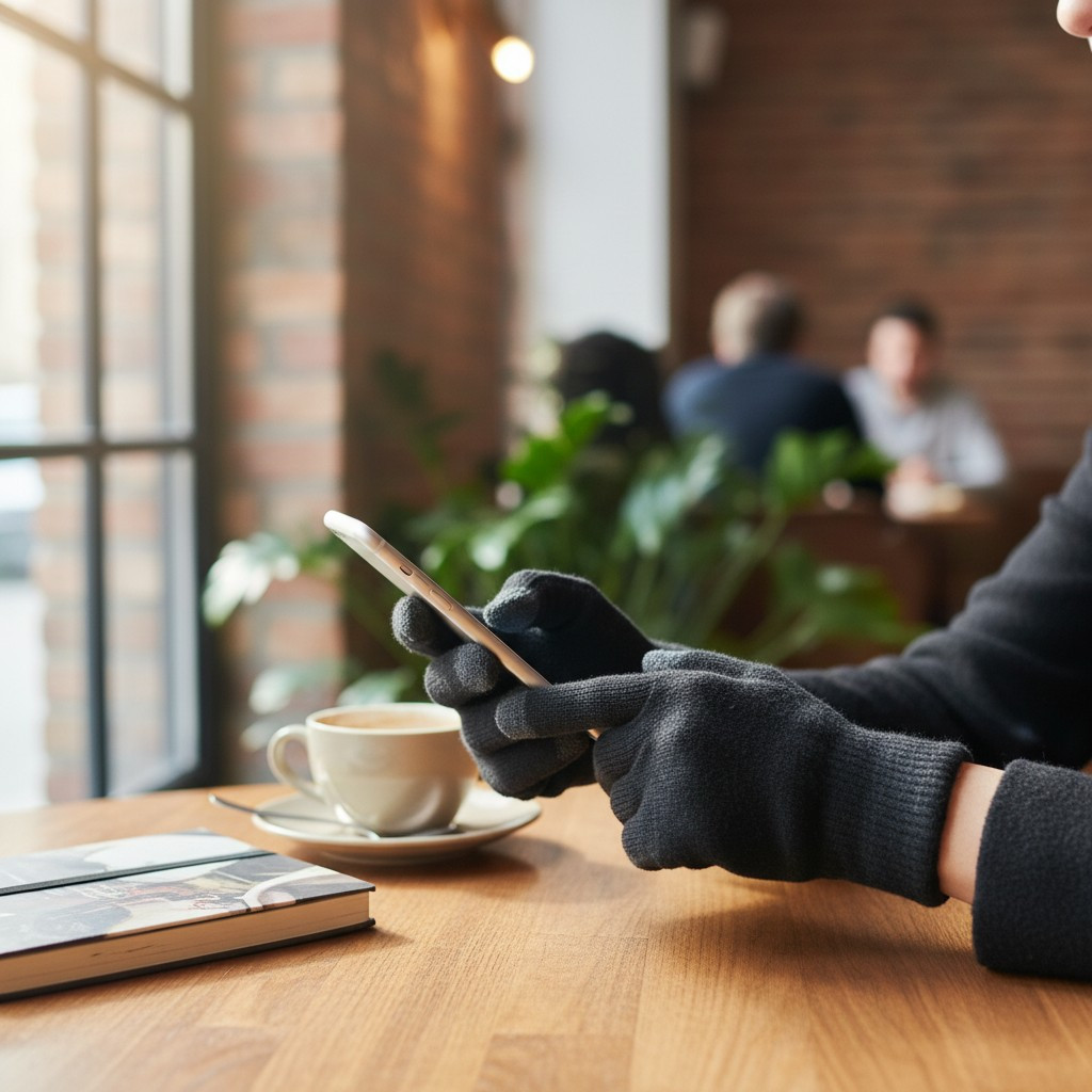 Merino Wool Touch Screen Gloves
