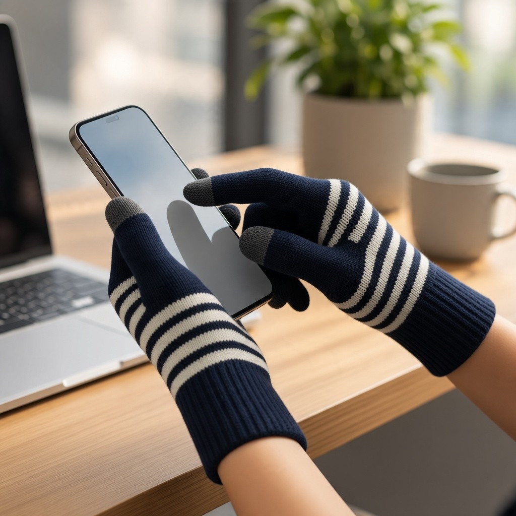 Merino Wool Touch Screen Gloves