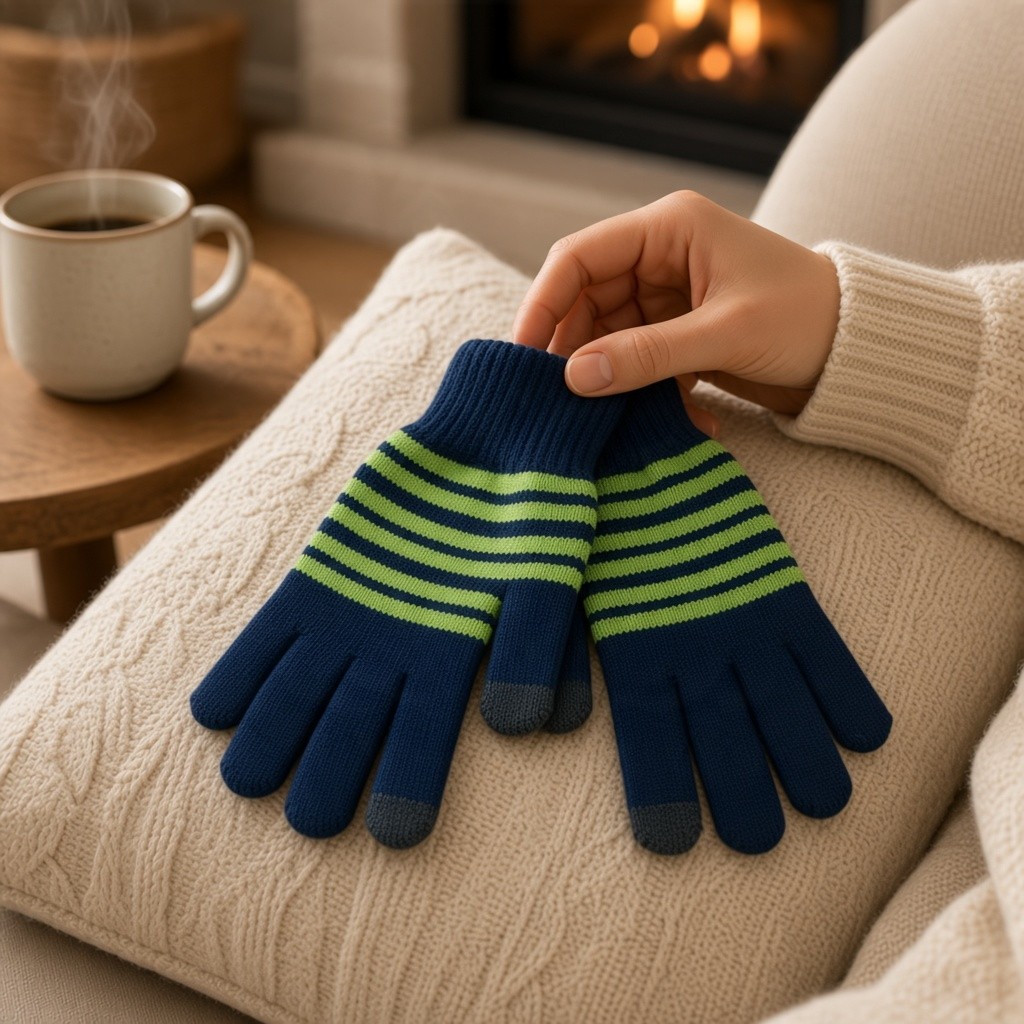 Merino Wool Touch Screen Gloves