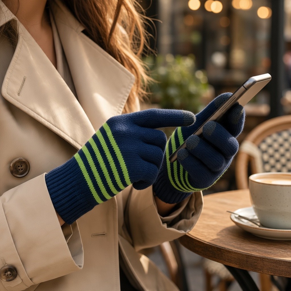 Merino Wool Touch Screen Gloves