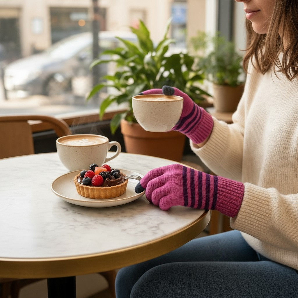 Merino Wool Touch Screen Gloves
