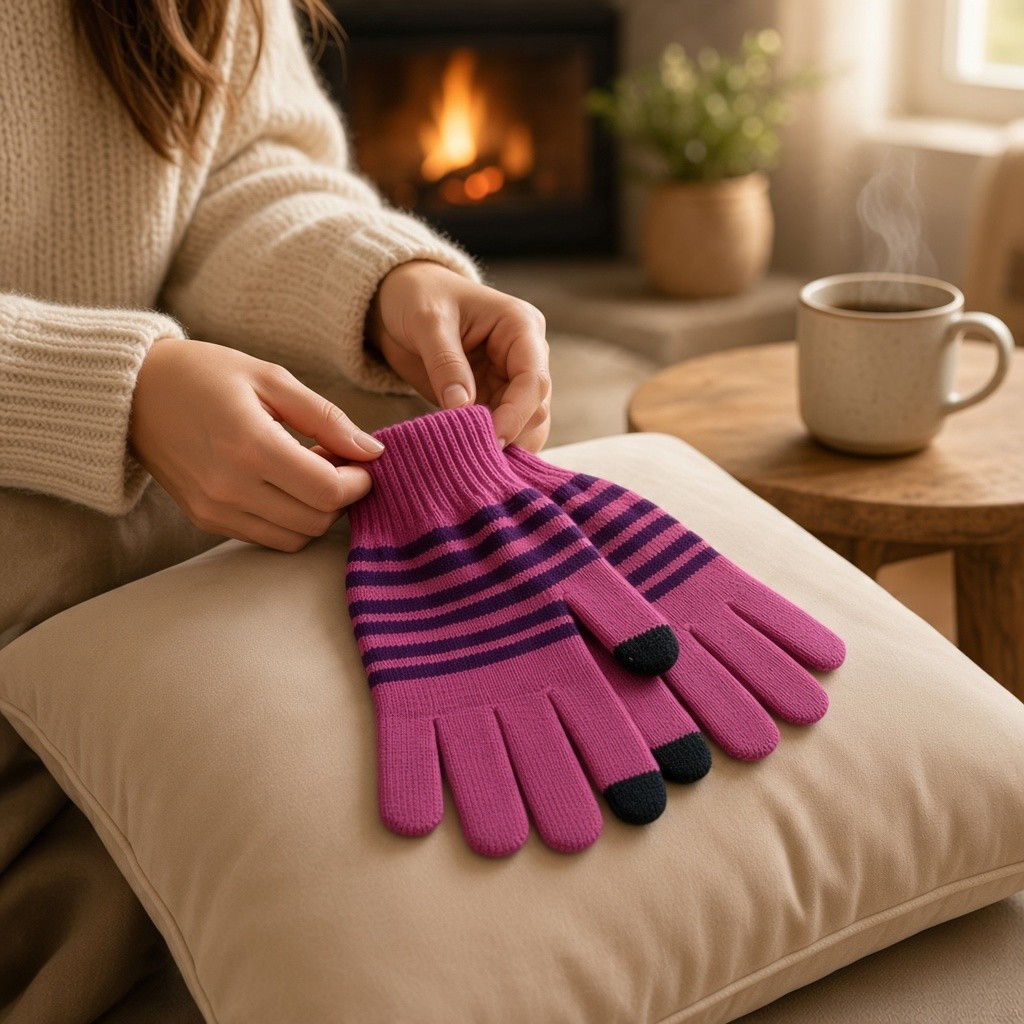 Merino Wool Touch Screen Gloves