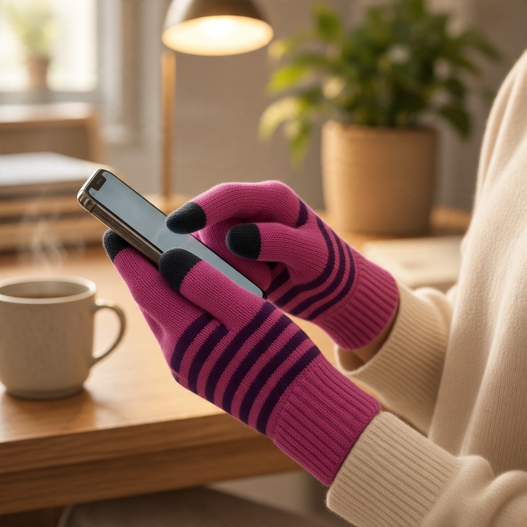 Merino Wool Touch Screen Gloves