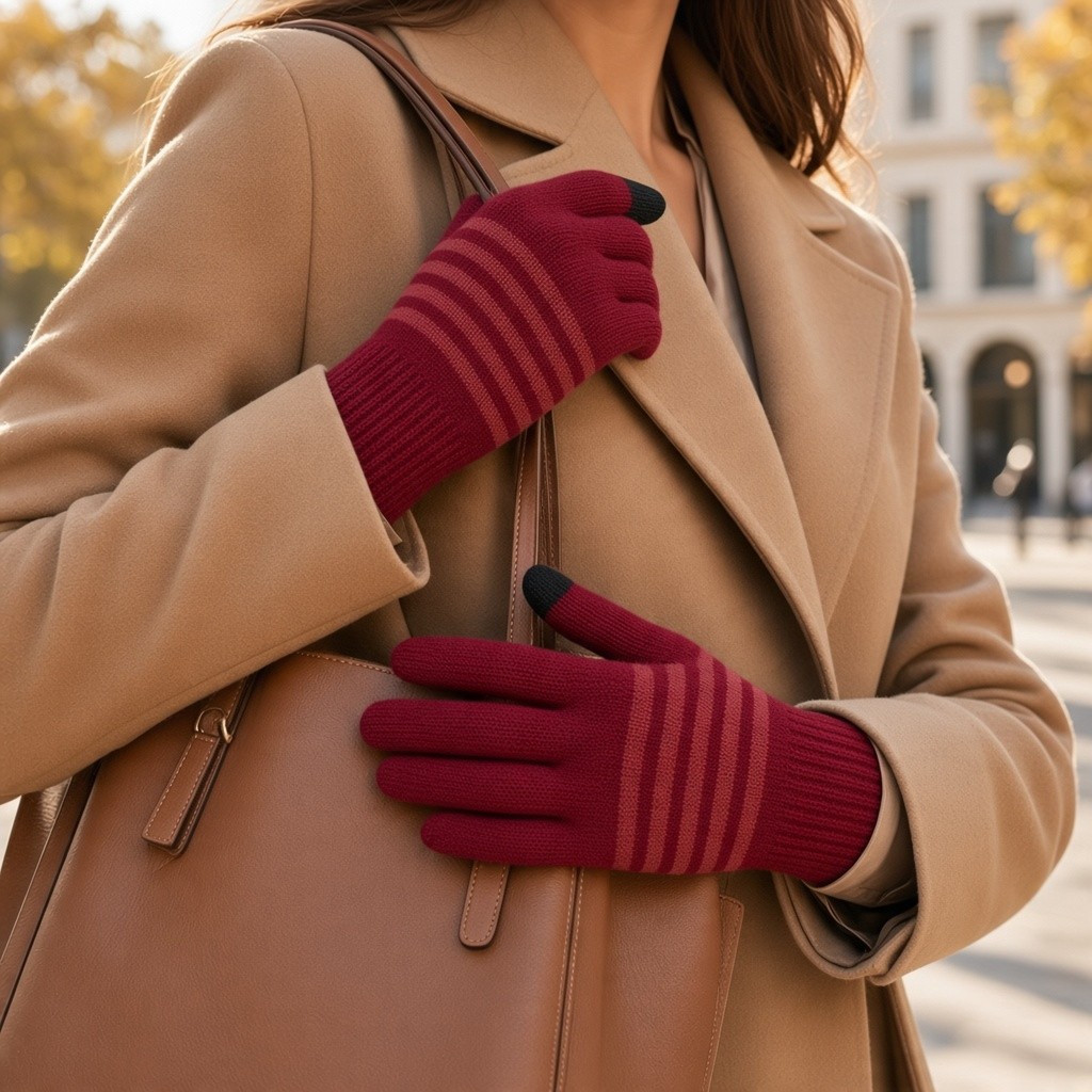 Merino Wool Touch Screen Gloves