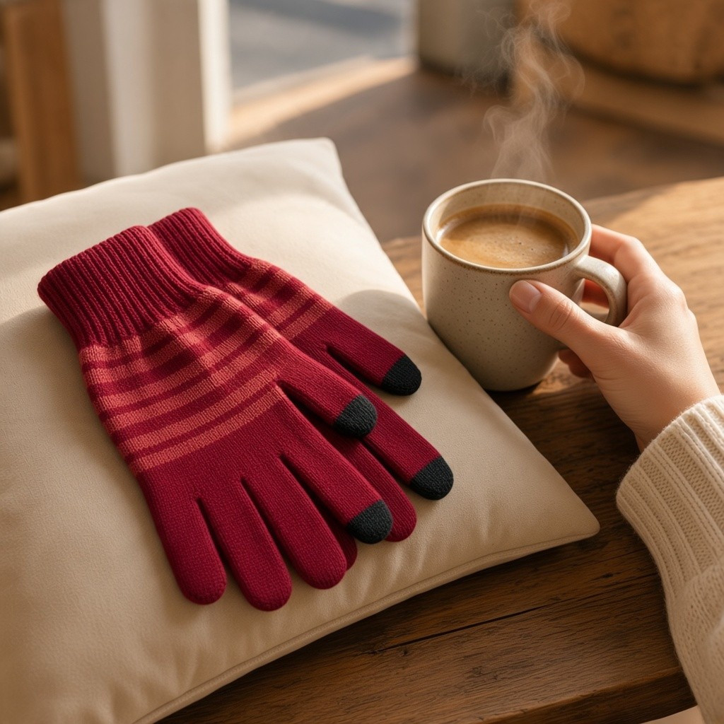Merino Wool Touch Screen Gloves