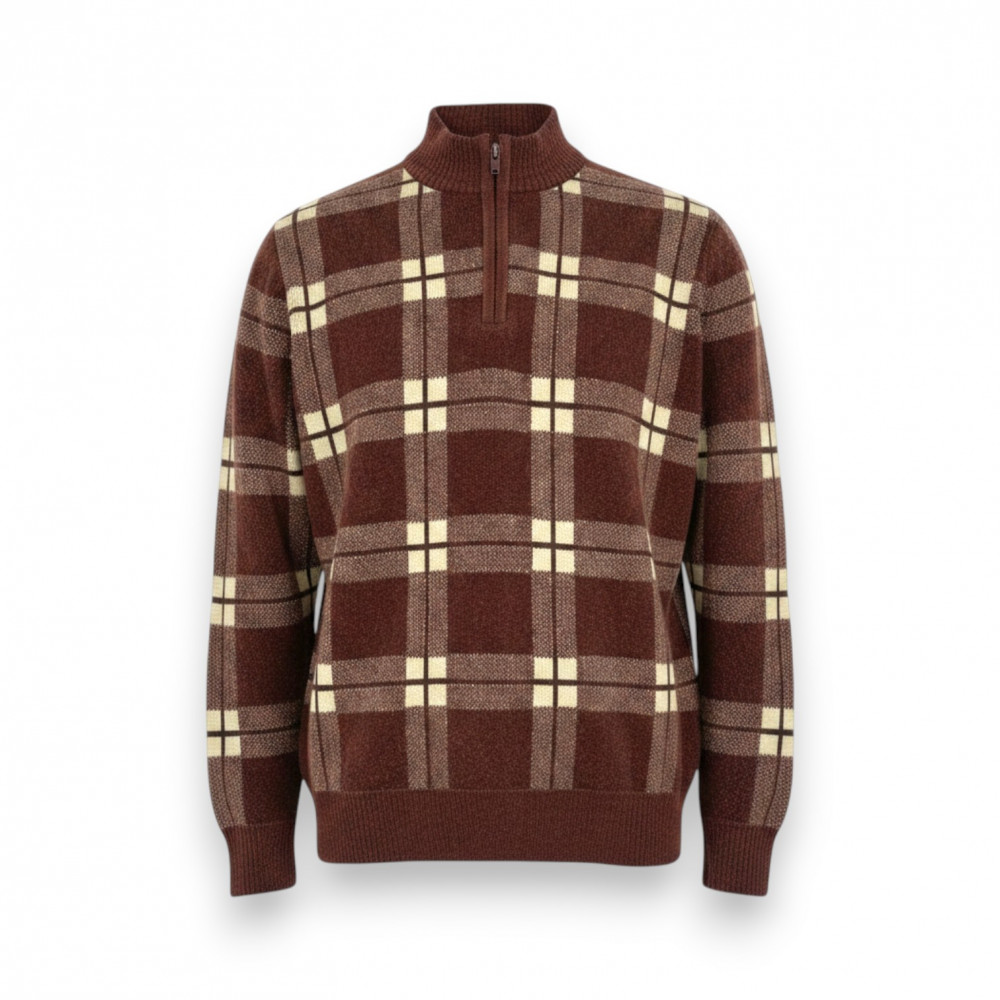 Image of Men Half Zip Sweater
