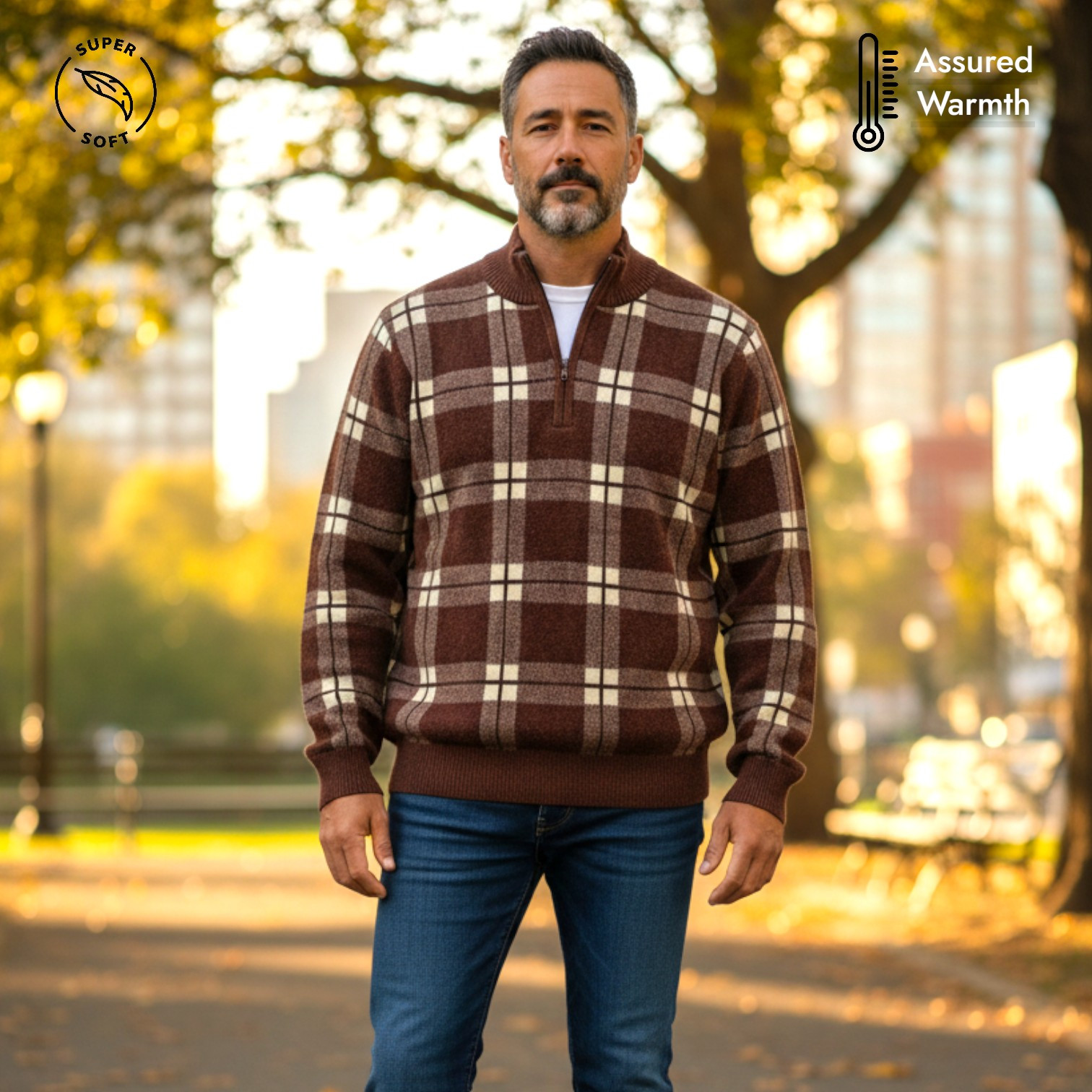 Men Half Zip Sweater