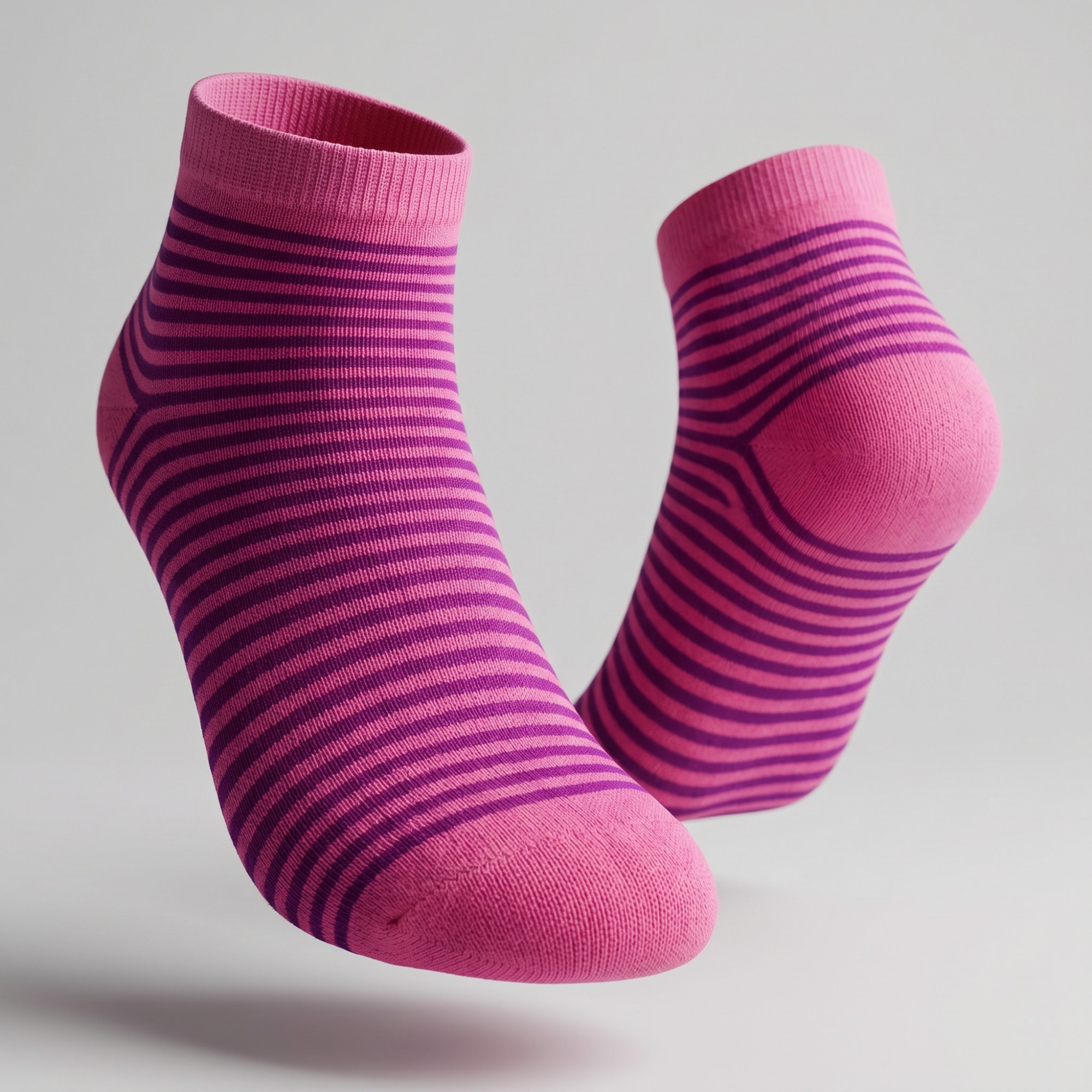Merino Wool Blend Ankle Socks- Dark Pink