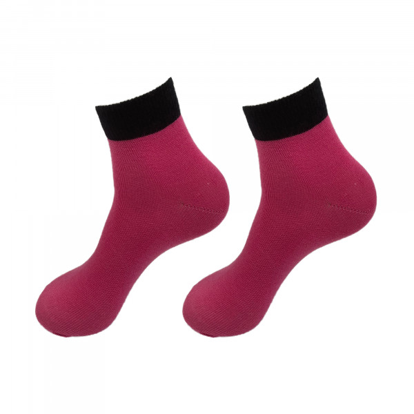 Merino Wool Blend Ankle Socks- Pink
