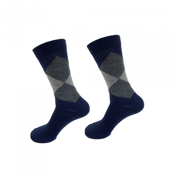 Merino Wool Blend Socks- Blue