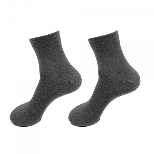 Merino Wool Blend Ankle Socks- Grey