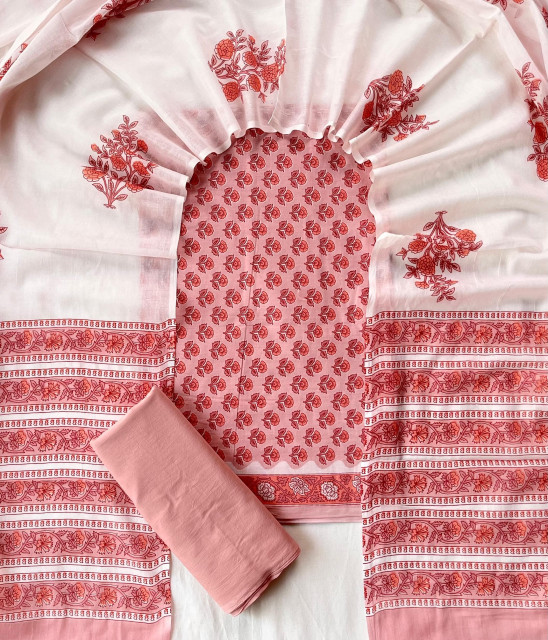 Cotton Suit with Mulmul Dupatta