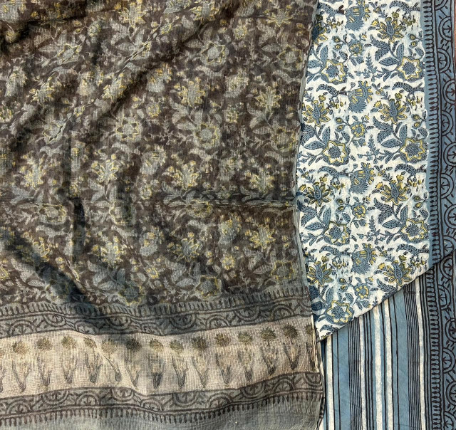 Cotton Suit with Kota Doria Dupatta
