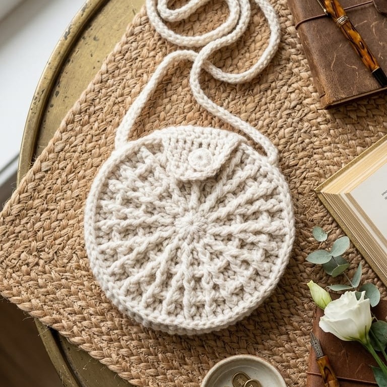 Woolen Circle Bag