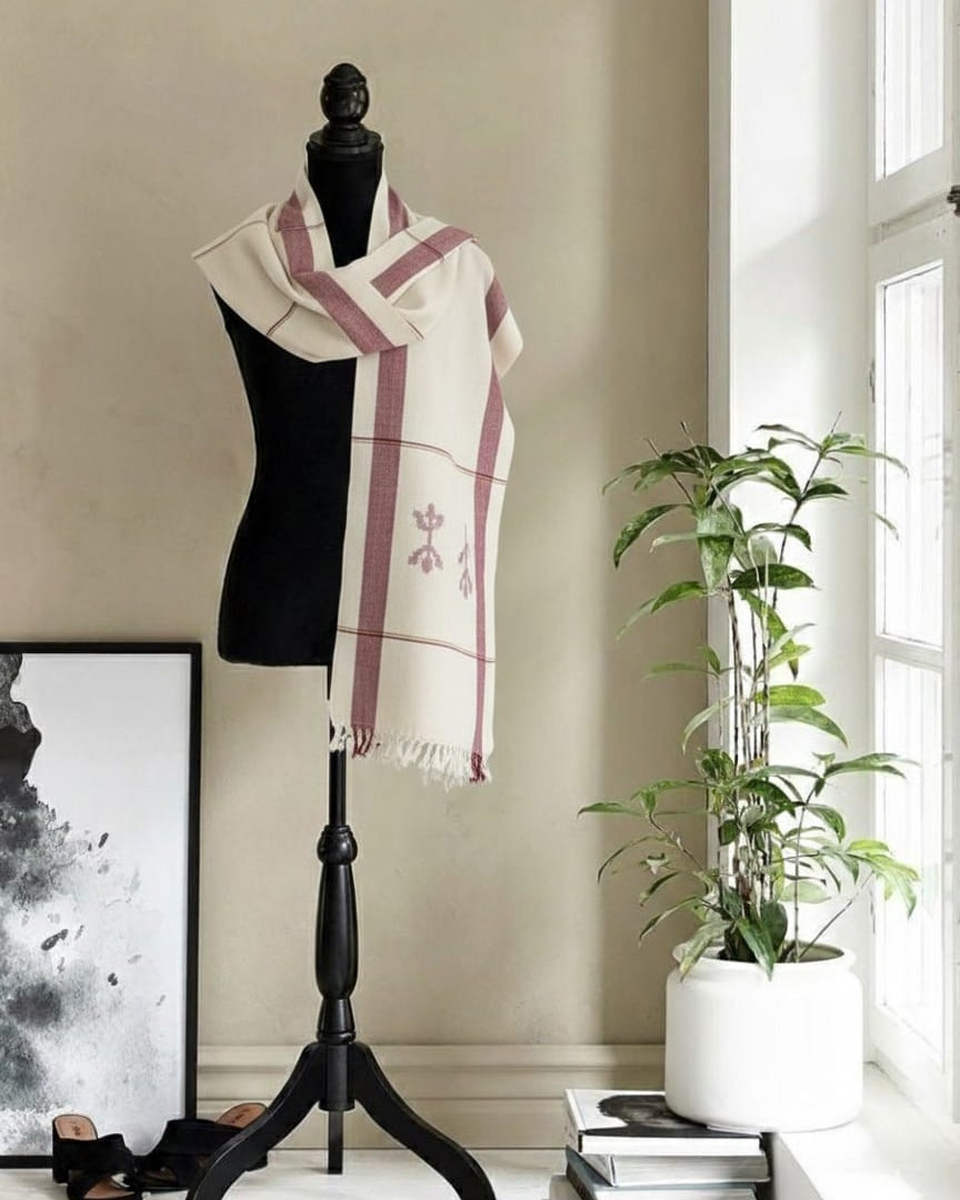 Ivory Motif Elegance Stole