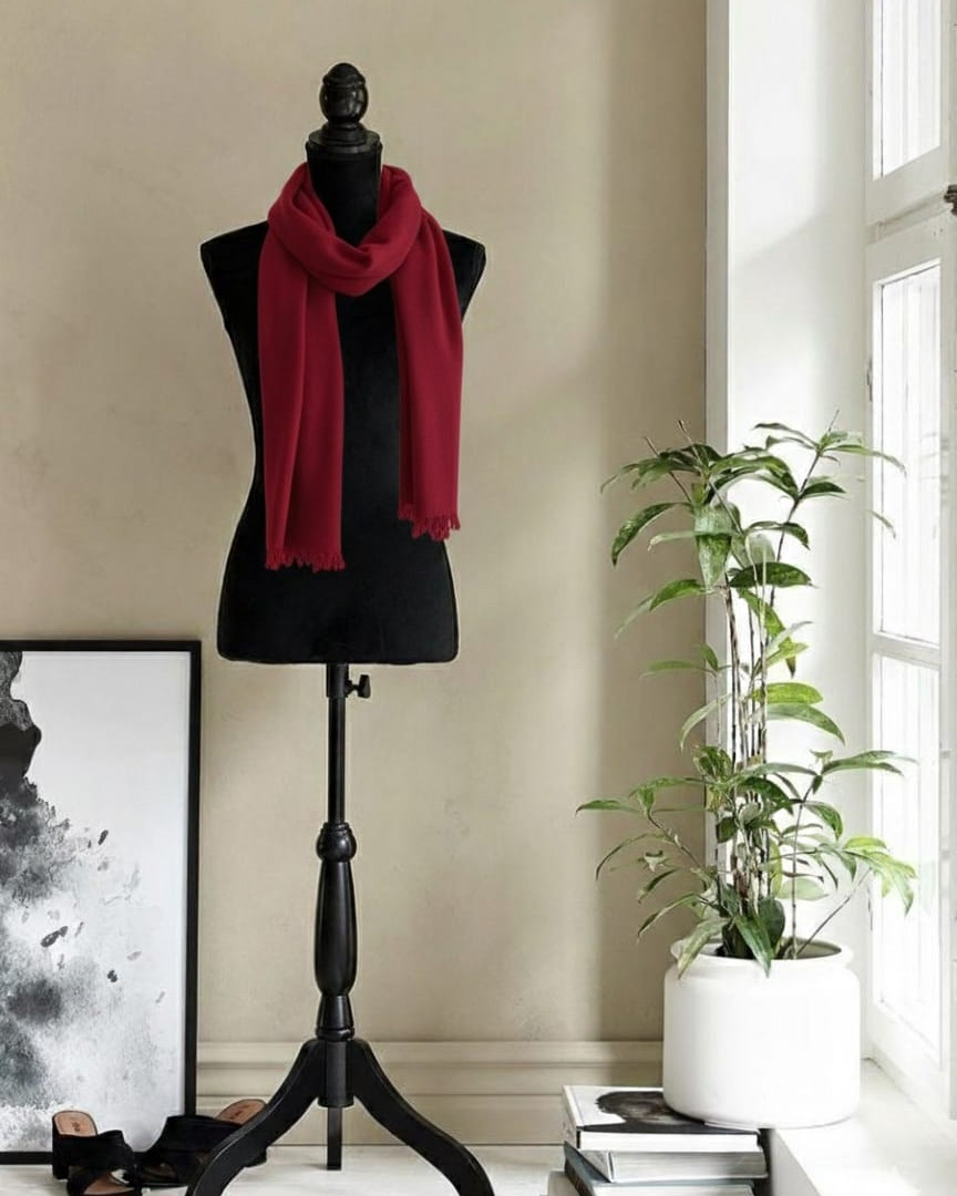 Crimson Ember Flow Stole