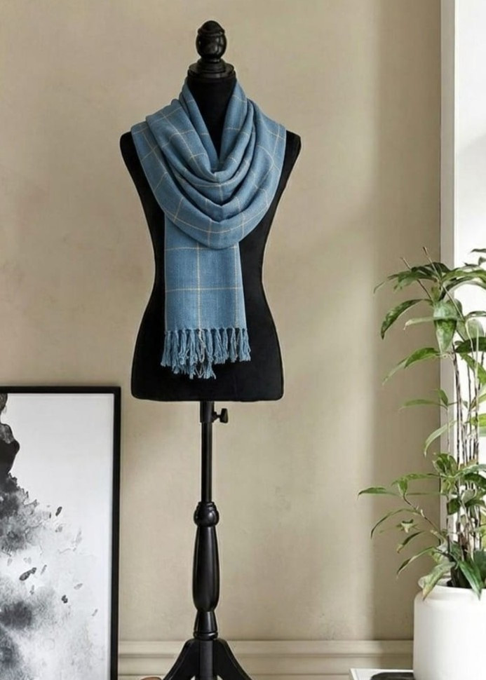 Azure Veil Heritage Shawl