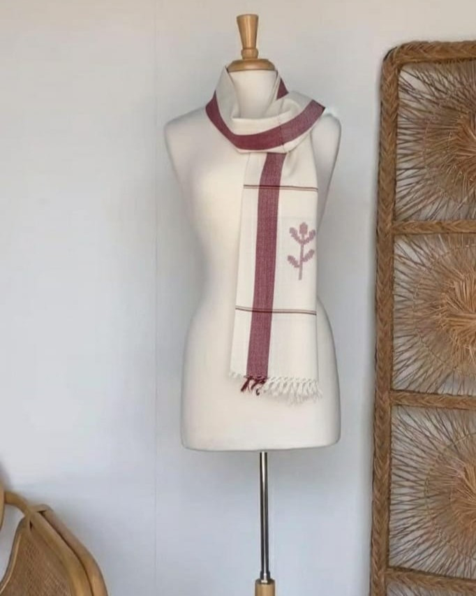 Ivory Motif Elegance Stole