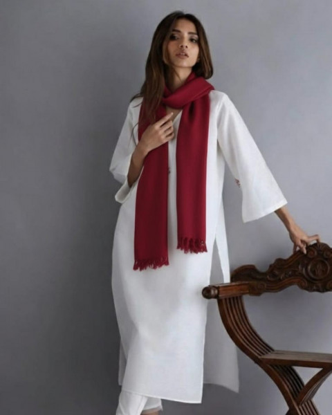 Image of Crimson Ember Flow Stole