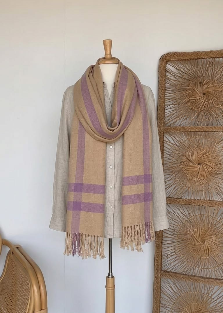 Lavender  Devbhoomi Muffler