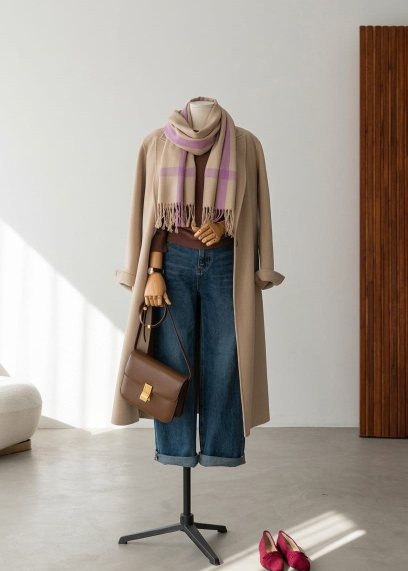 Lavender  Devbhoomi Muffler