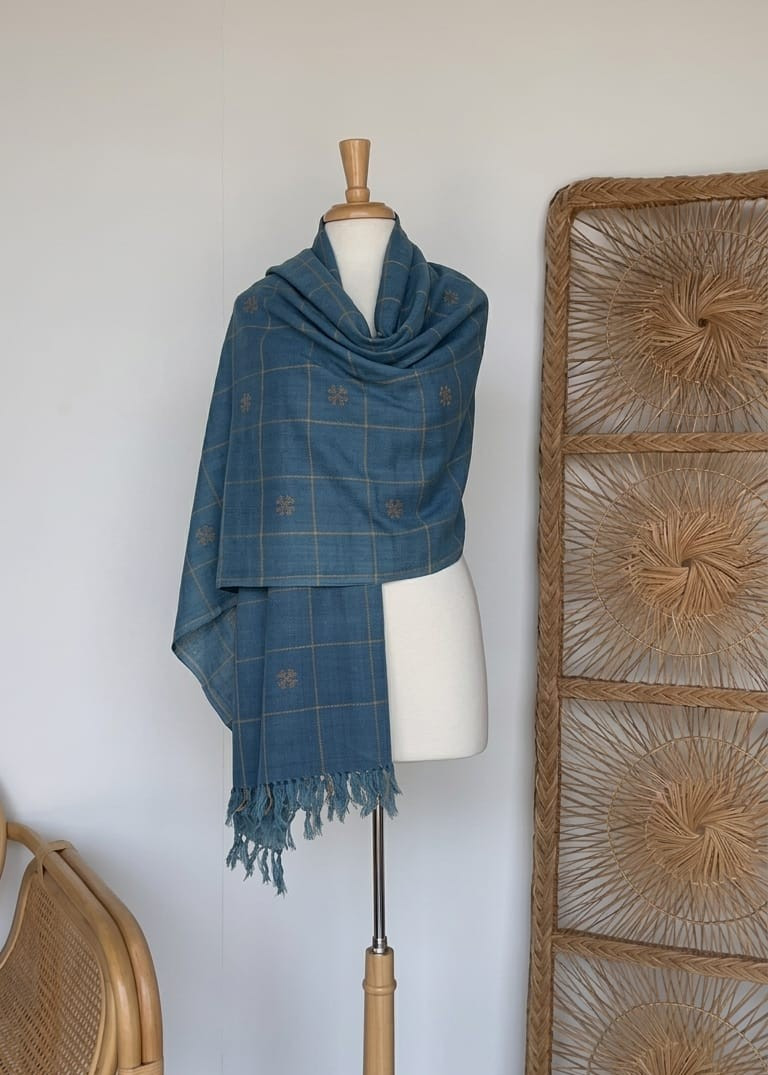 Azure Loom Devbhoomi Shawl