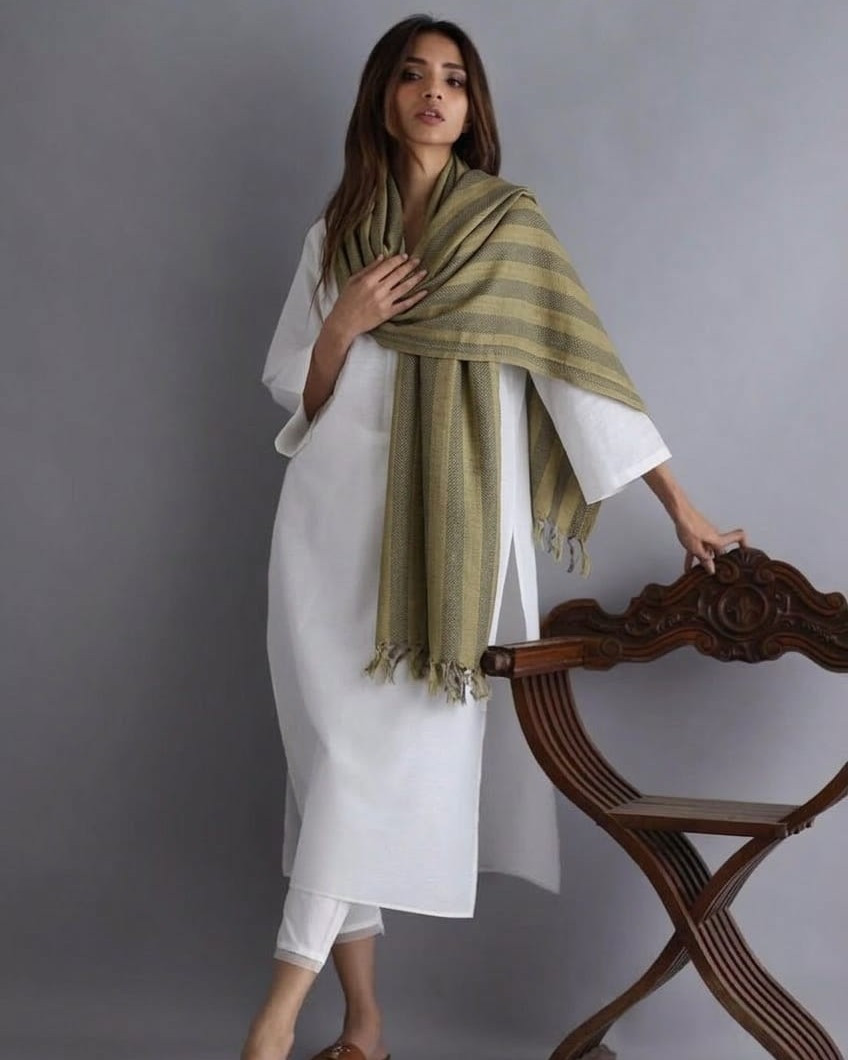 Olive Dune Strata Stole