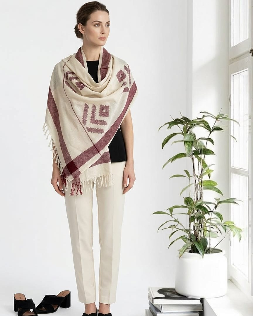 Alpine Ivory Crest Stole