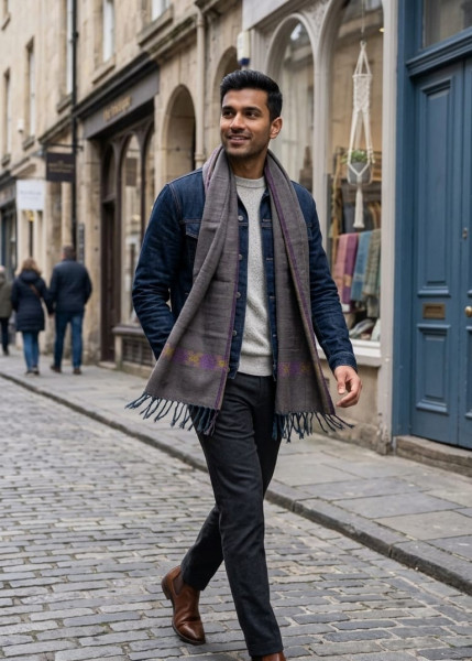 Image of Taupe  Devbhoomi Muffler