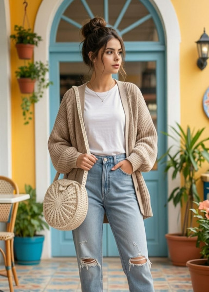 Image of Woolen Circle Bag