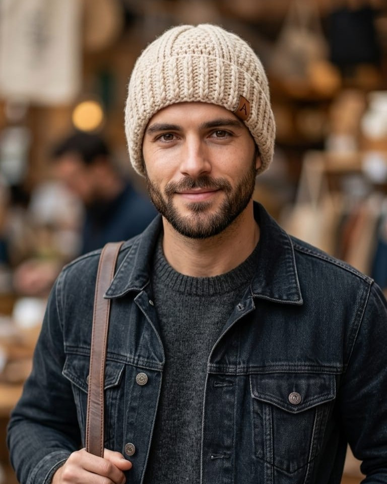 Ivory Rib Classic Cap