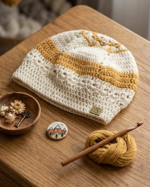 Image of Saffron Weave Beret