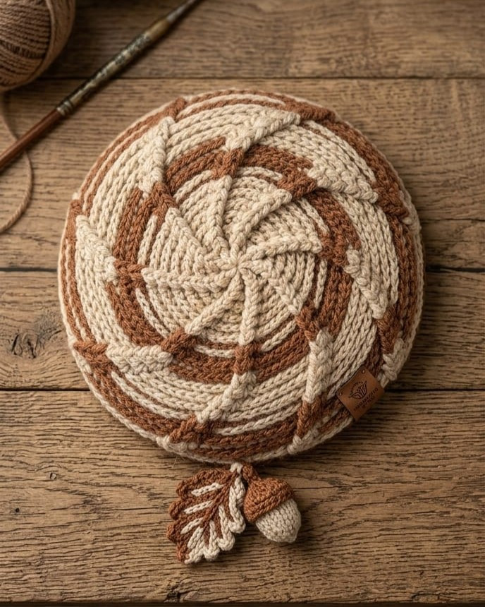 Mulberry Crest Pom Cap