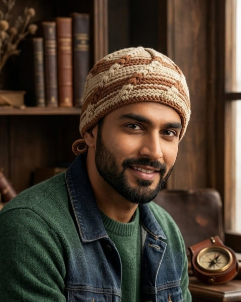 Image of Mulberry Crest Pom Cap