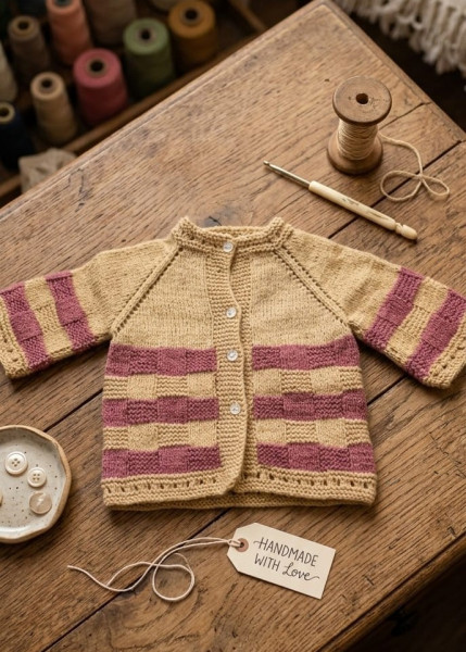Image of Little Meadow Cardigan Woolen Sweater