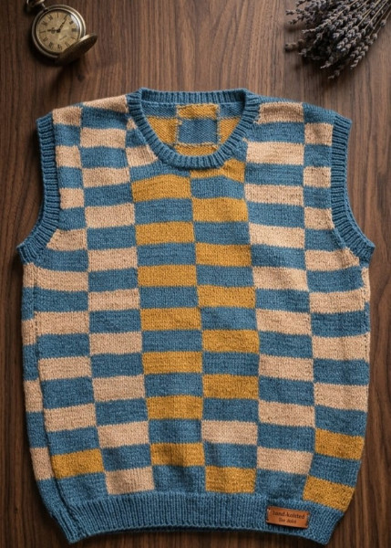 Image of Skyloom Mosaic Vest Woolen Sweater