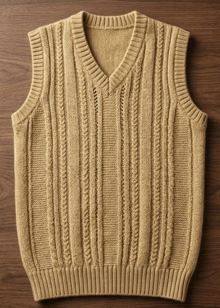 Image of Sandstone Heritage Vest Sweater