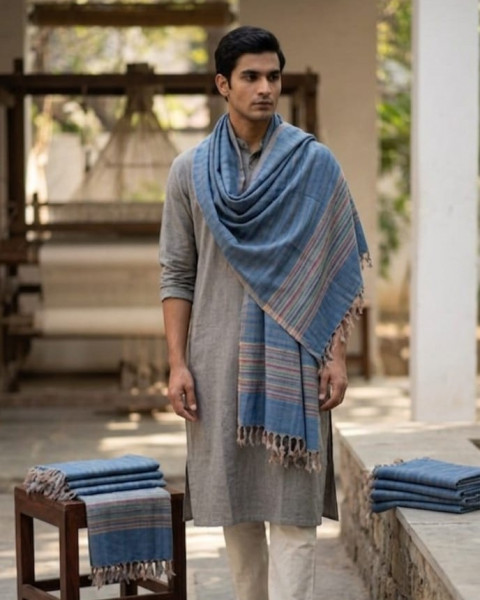 Image of Himalayan Indigo Drift Stole