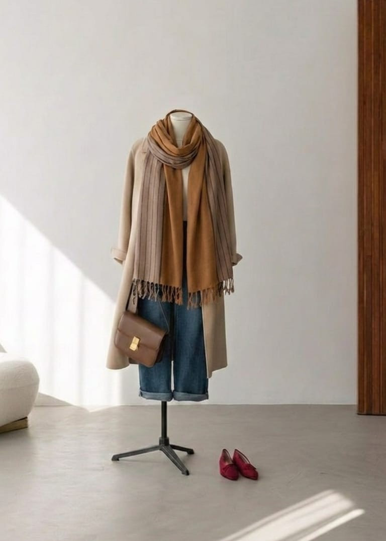 Saffron Devbhoomi Shawl