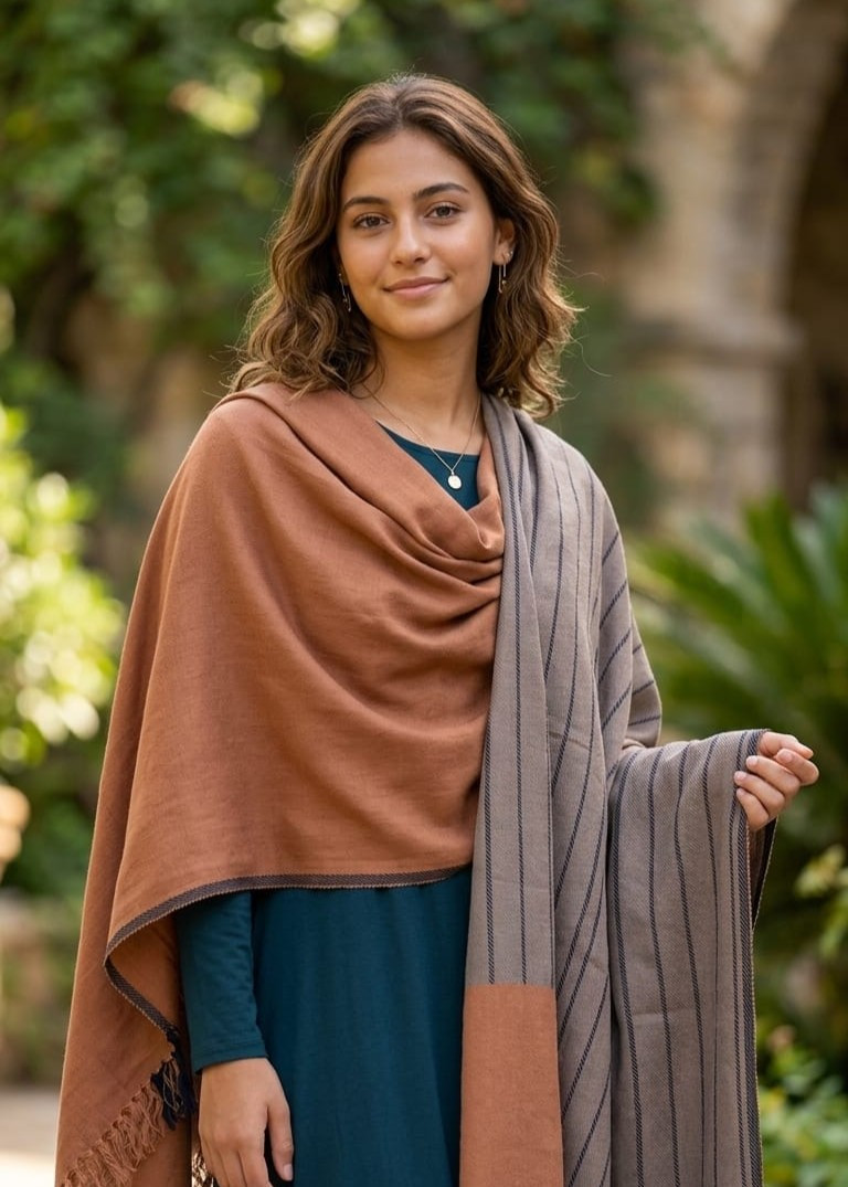 Saffron Devbhoomi Shawl